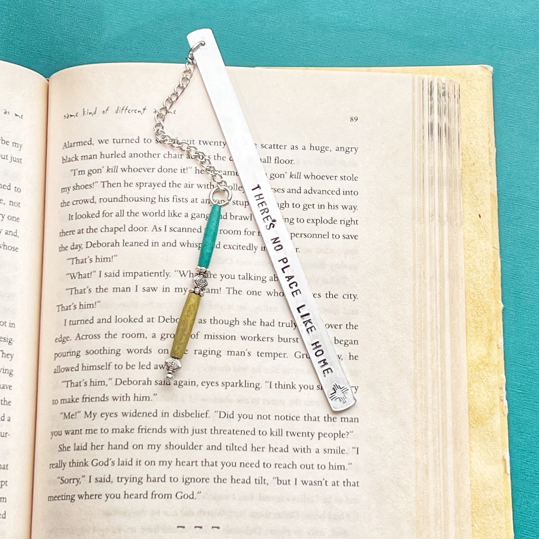 BOOKMARK - handstamped-no place like home