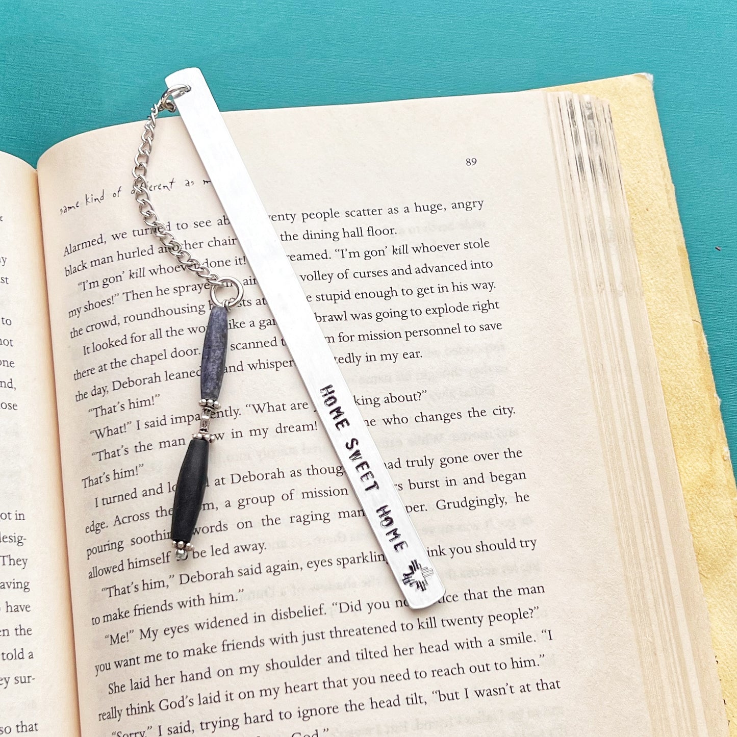 BOOKMARK - handstamped-home sweet home