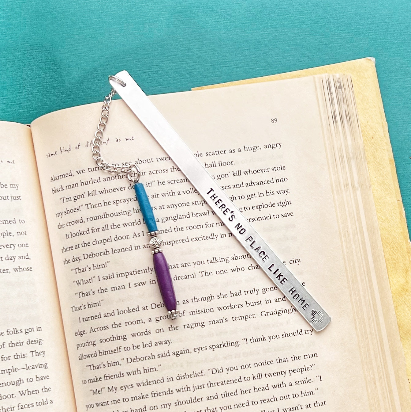 BOOKMARK - handstamped-no place like home