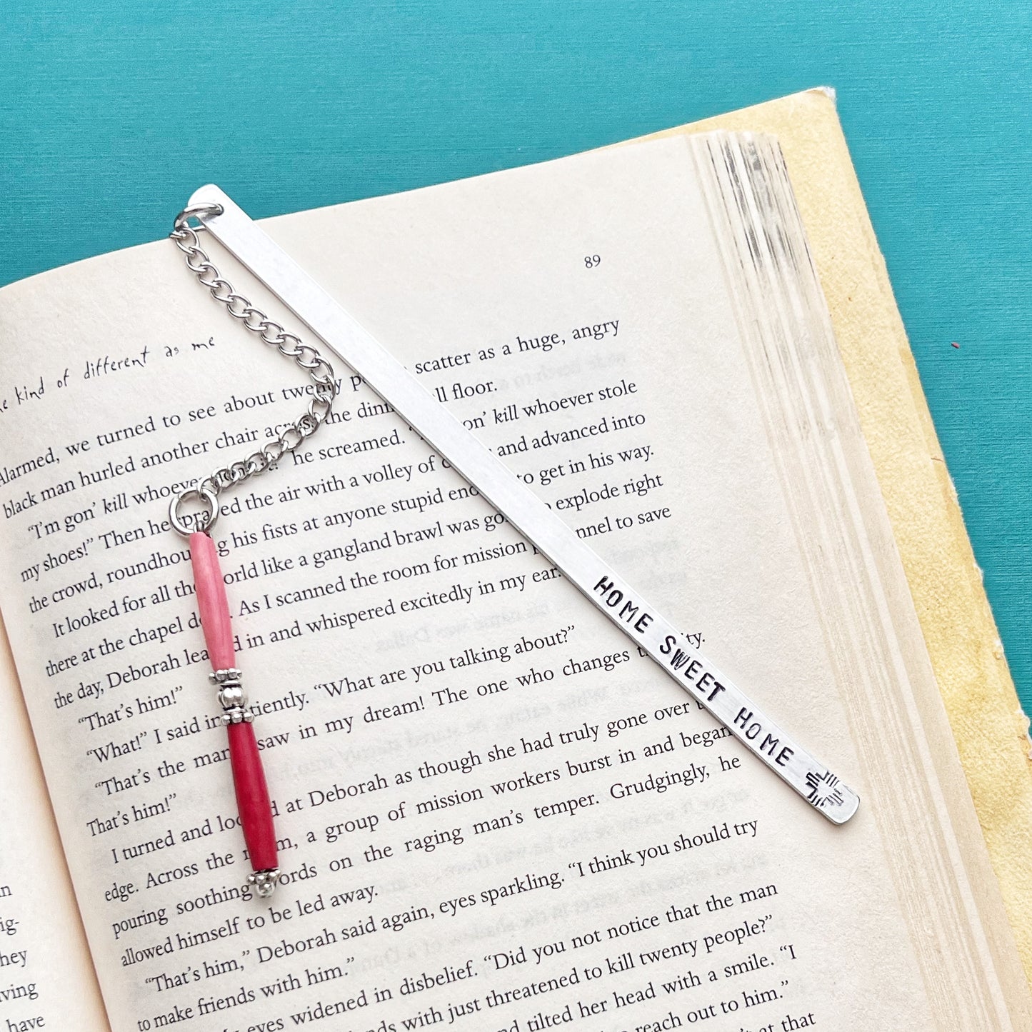 BOOKMARK - handstamped-home sweet home